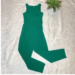 H&M Sleeveless Green Jumpsuit